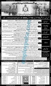 Pakistan Airforce jobs 2025